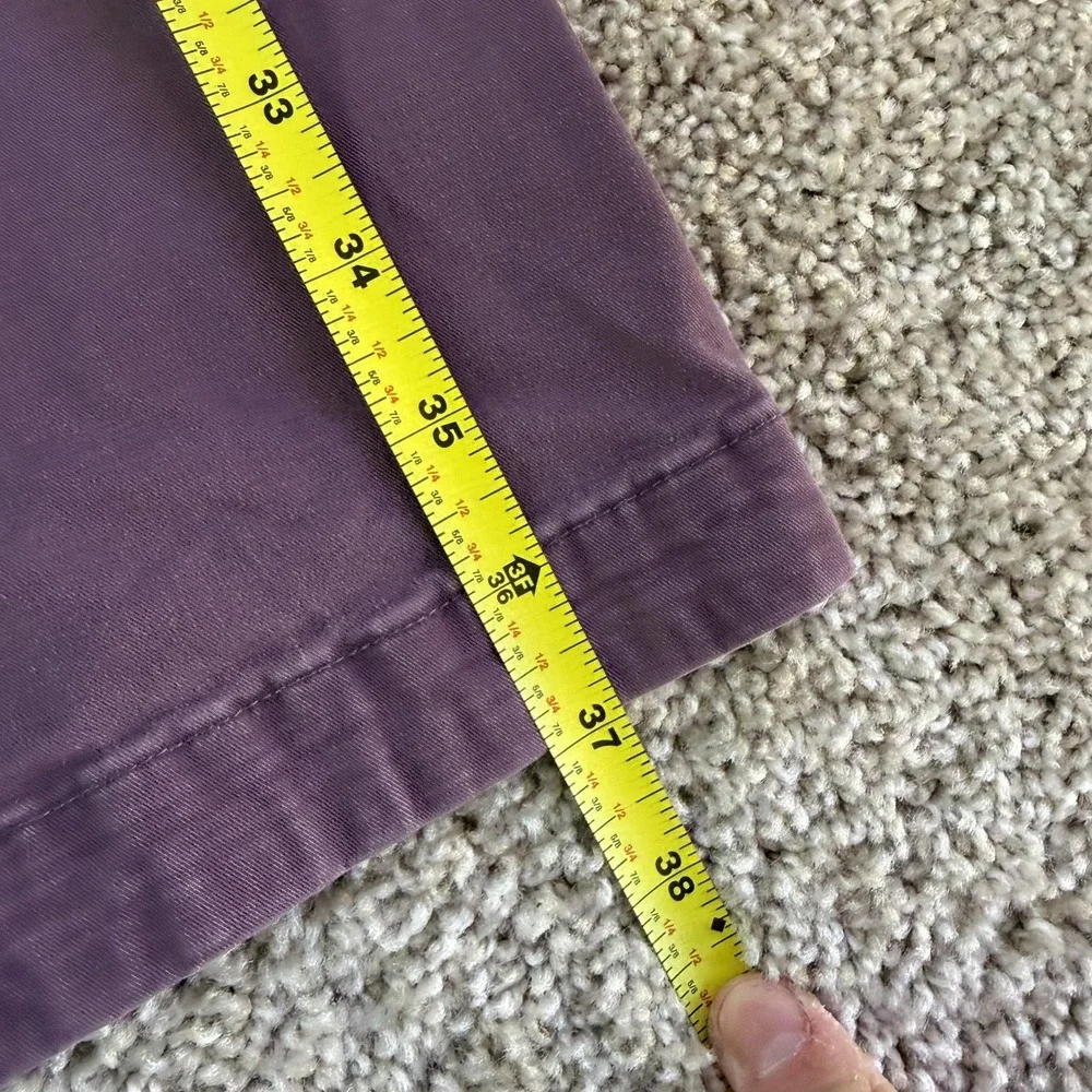 Abercrombie & Fitch Pants Mens 30x30 Purple Chino Langdon Slim Stretch Casual